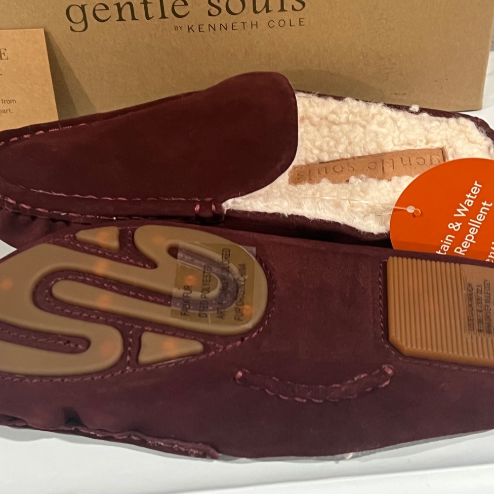 NIB Gentle Souls Mina Driver Mule Cozy by Kenneth Cole INDOOR OUTDOOR SHOES - Picture 5 of 14